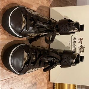 Vintage Coach Hi-Top Sneakers